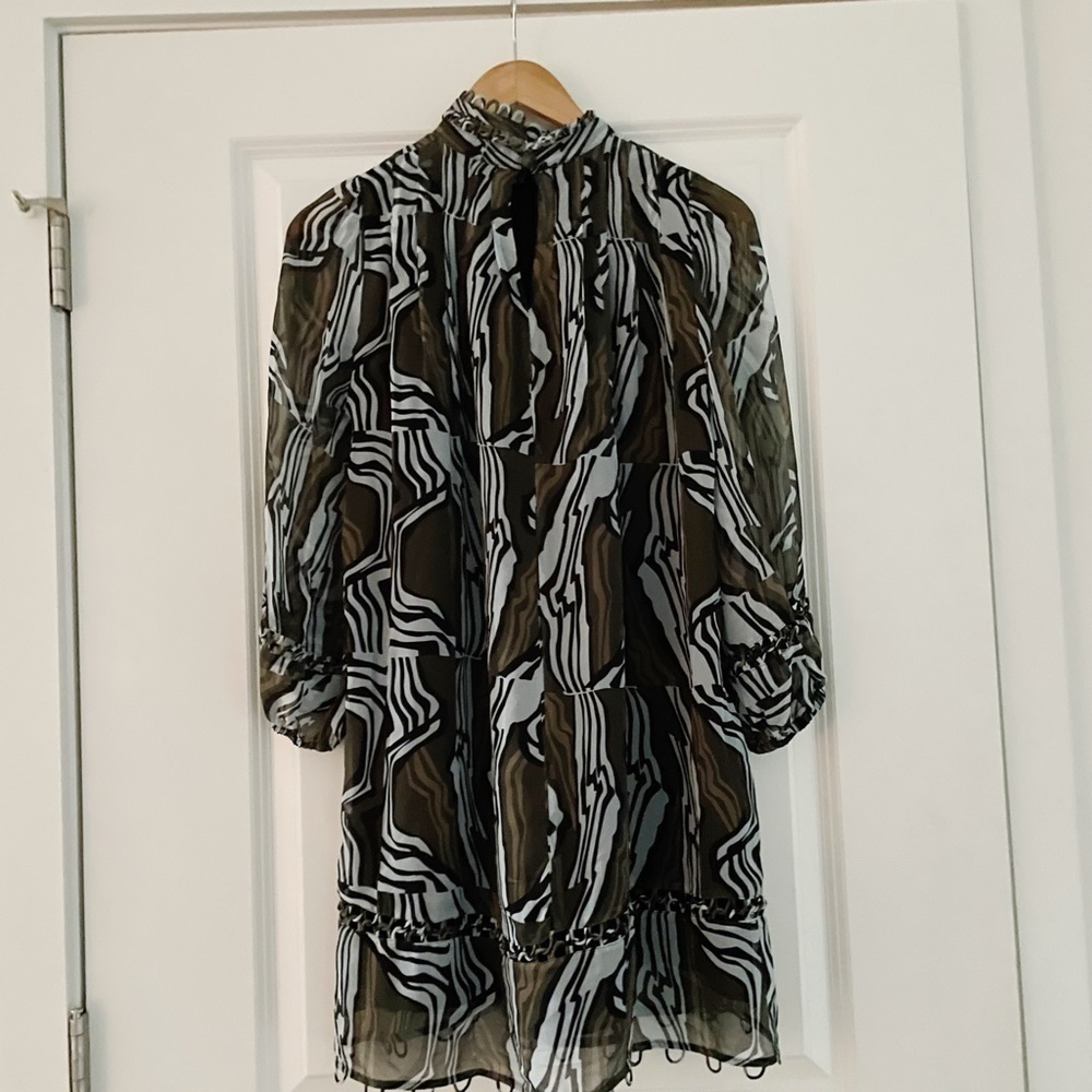 Apiece Apart La Sierra Wild Earth Silk Mini Dress - Picture 7 of 11